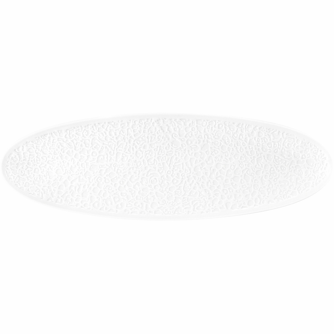 Nori, Coupplatte 443 x 144 mm Vollrelief weiß